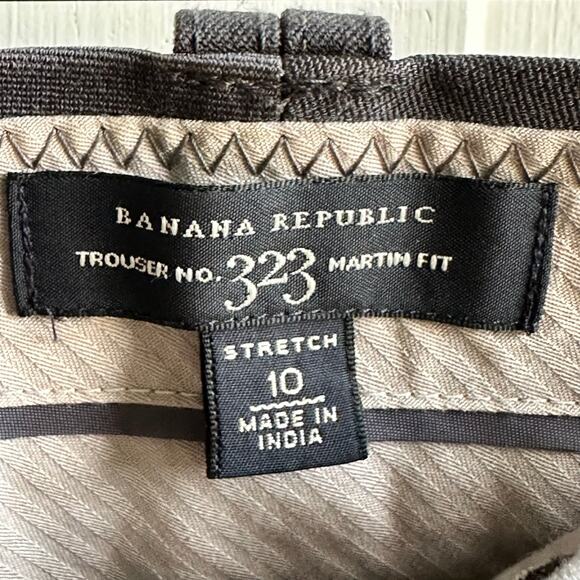 Banana Republic Trouser No 323 Martin Fit Flare Trousers Charcoal - Picture 7 of 9